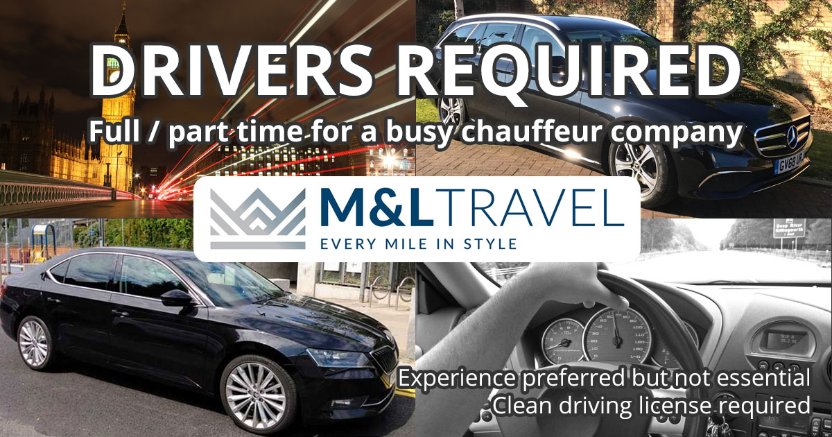 M&L Travel Ltd. are looking for drivers as we expand our services