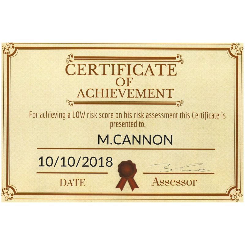 Certificate Of Achievement - M&L Travel Ltd.